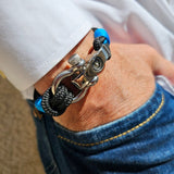 SEAMAN Compass Bracelet Black Blue