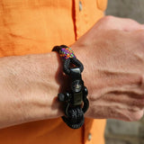 SEAMAN Compass Bracelet Black Rainbow