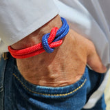 SEAMAN Compass Bracelet Blue Red