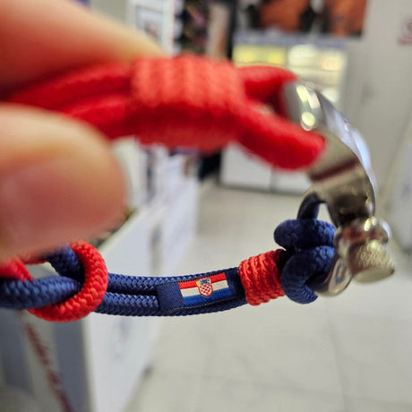 SEAMAN Compass Bracelet Blue Red