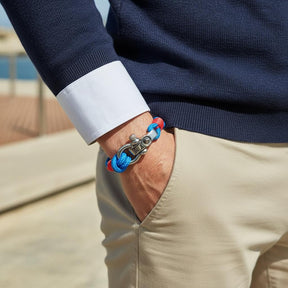 SEAMAN Compass Bracelet Blue Red