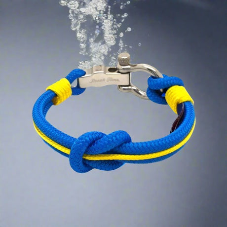 SEAMAN Compass Bracelet Blue Yellow