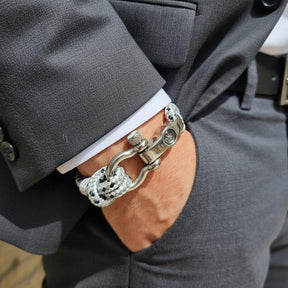 SEAMAN Compass Bracelet Grey Mix