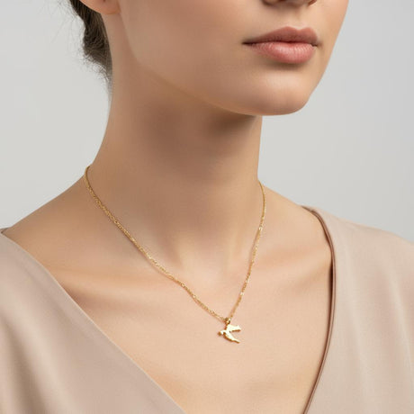 Steel necklace with OCEAN MINI Croatia map pendant