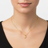 Steel necklace with OCEAN MINI dolphin pendant