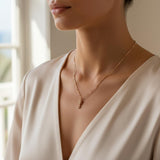 Steel necklace with OCEAN MINI sea horse pendant