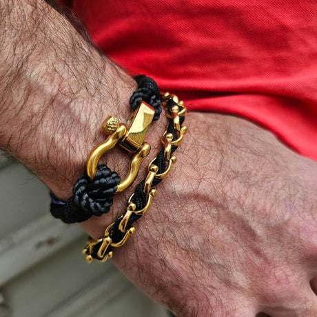 WAVES Soft Rope Bracelet Black