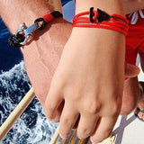 WAVES Soft Rope Bracelet Black Red