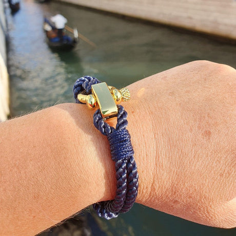 WAVES Soft Rope Bracelet Navy Blue