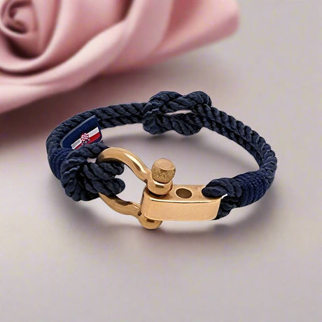 WAVES Soft Rope Bracelet Navy Blue