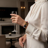 WAVES Soft Rope Bracelet Navy Blue Red White