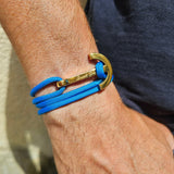 YACHT CLUB big anchor bracelet blue