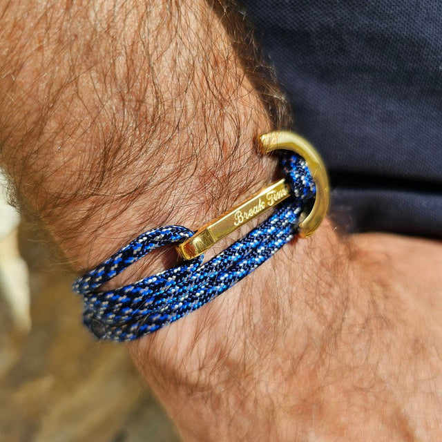 YACHT CLUB big anchor bracelet blue camo