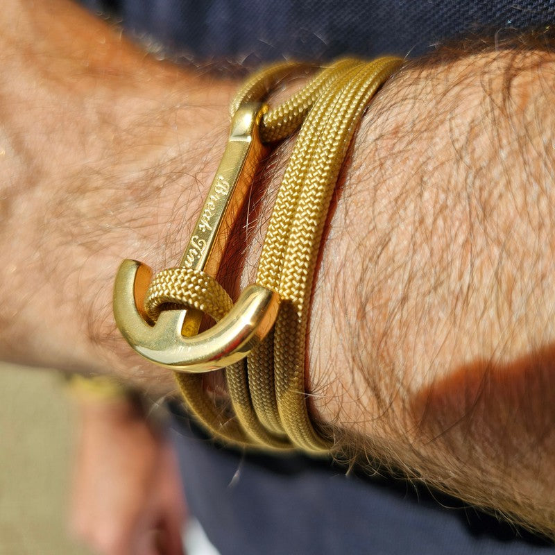 YACHT CLUB big anchor bracelet gold