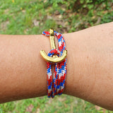 YACHT CLUB medium anchor bracelet Croatian mix