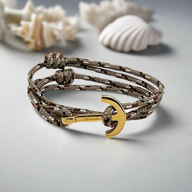 YACHT CLUB medium anchor bracelet camo