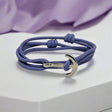 YACHT CLUB medium anchor bracelet dusty purple