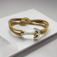 YACHT CLUB medium anchor bracelet gold