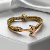 YACHT CLUB medium anchor bracelet gold