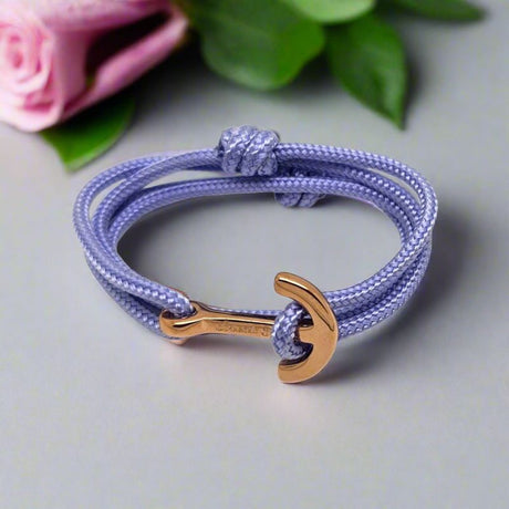 YACHT CLUB medium anchor bracelet pastel purple