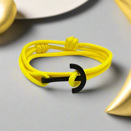 YACHT CLUB medium anchor bracelet yellow