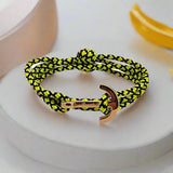 YACHT CLUB medium anchor bracelet yellow