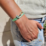 YACHT CLUB mini anchor bracelet baby green