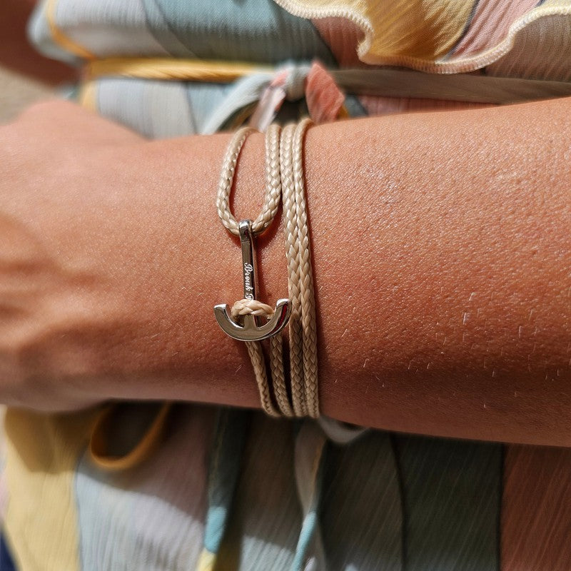 YACHT CLUB mini anchor bracelet sand