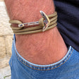 YACHT CREW big anchor bracelet gold