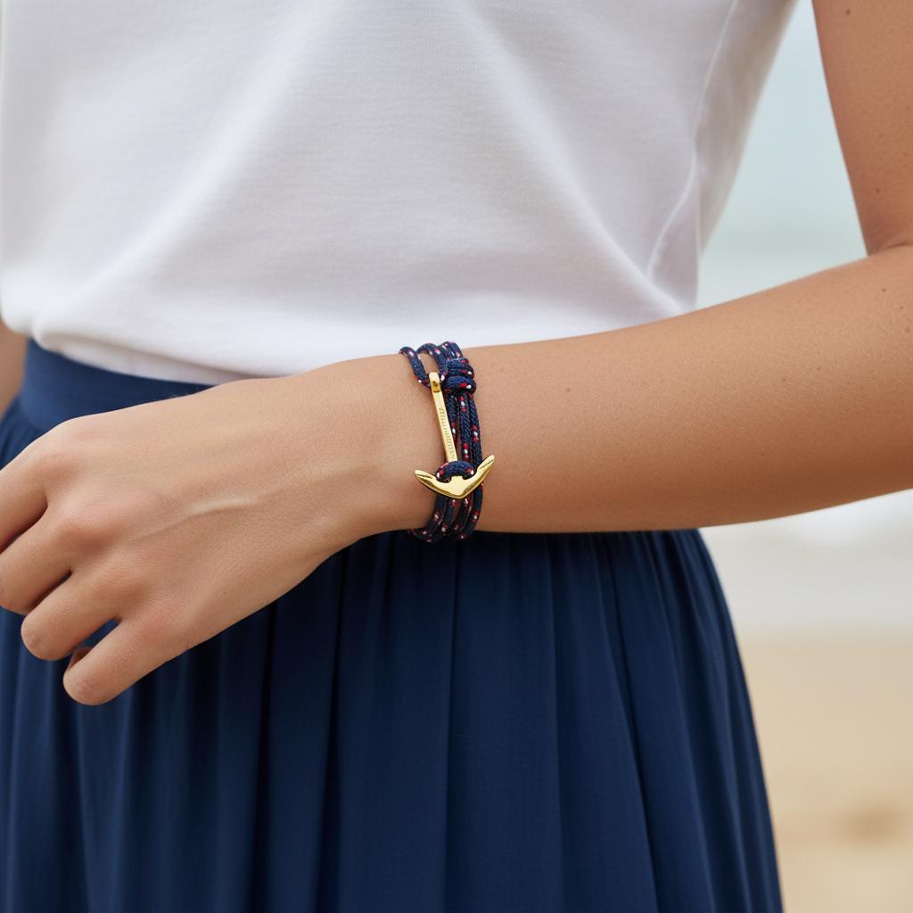 YACHT CREW medium anchor bracelet Croatian mix