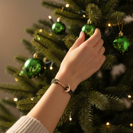 YACHT CREW medium anchor bracelet khaki