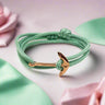 YACHT CREW medium anchor bracelet pastel green