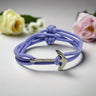 YACHT CREW medium anchor bracelet pastel purple