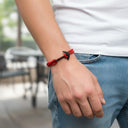 YACHT CREW medium anchor bracelet red