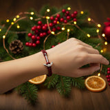 YACHT CREW medium anchor bracelet red black