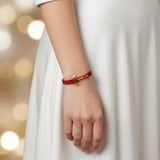 YACHT CREW medium anchor bracelet red