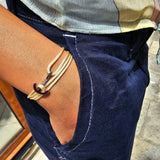 YACHT CREW mini anchor bracelet gold