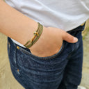 YACHT CREW mini anchor bracelet khaki