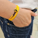 YACHT CREW mini anchor bracelet yellow